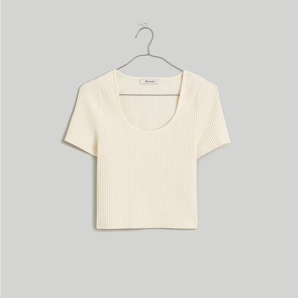 Madewell Ottoman Crop Sweater Tee, NWT - Picture 1 of 1